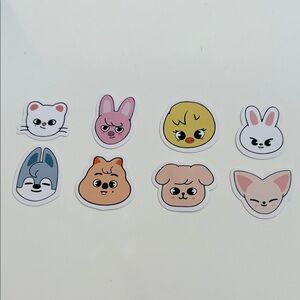 Kpop Stray Kids skzoo decorative cards 1x1 inch